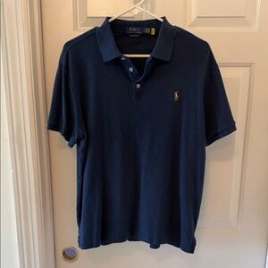 Polo by Ralph Lauren Navy Short-Sleeve Polo with Gold Pony